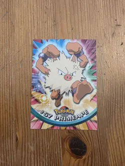Primeape #57 Non-Foil Topps Blue Logo Pokemon TV Animation Edition - Image 1