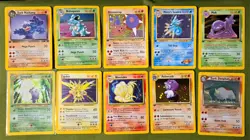 1999 Pokemon TGC English 7 of 1 st Ed Holo Cards. + 3 unlimited cards, New - Image 1