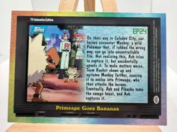 Topps Pokemon EP24 Primeape Goes Bananas TV Animation edition Nm - Image 2