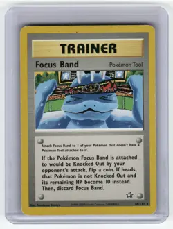 Focus Band Neo Genesis Rare Pokemon Moderately played - Image 1