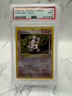 2000 Pokemon Jungle Mr Mime PSA 9 Holo German - Image 1