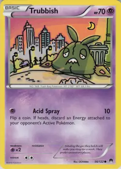 Trubbish 56/122 Common BREAKpoint Pokemon Near Mint - Image 1
