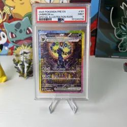 Pokemon 2025 Umbreon ex 161/131 SIR Prismatic Evolutions PSA 9 - Image 1