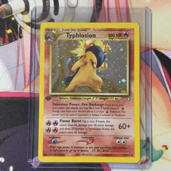 Typhlosion 1st Edition 17/111 Neo Genesis has a slight bend no creases - Image 1