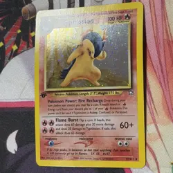 Typhlosion 1st Edition 17/111 Neo Genesis has a slight bend no creases - Image 3