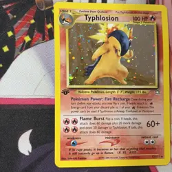 Typhlosion 1st Edition 17/111 Neo Genesis has a slight bend no creases - Image 4