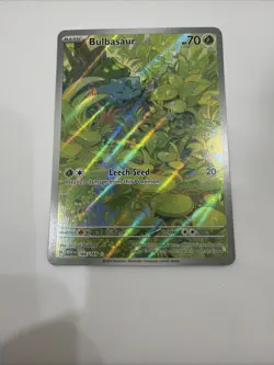 Bulbasaur 166/165 IR Full Art Holo Scarlet & Violet Pokemon 151 NM - Image 2