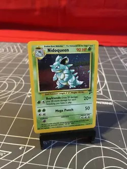 Vintage 2000 Pokemon Base Set 2 Nidoqueen 12/130 Holo Card - Image 1
