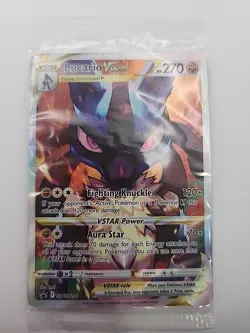 Pokemon TCG Lucario VSTAR #SWSH291 Black Star Promo, Crown Zenith, Sealed - Image 1