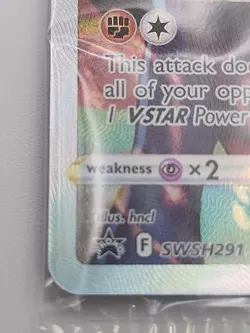 Pokemon TCG Lucario VSTAR #SWSH291 Black Star Promo, Crown Zenith, Sealed - Image 4