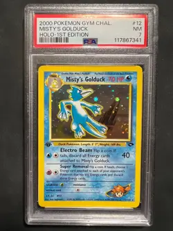 Pokemon Misty's Golduck 12/132 Gym Challenge Holo 1st Edition - Image 1