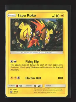 Pokemon Alternate Art Promos #SM30a Promo,Holo Tapu Koko - Image 1