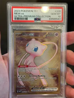 2023 Pokemon 151 Mew ex #205 Gold Secret Rare Ultra Premium PSA 10 GEM MINT - Image 3