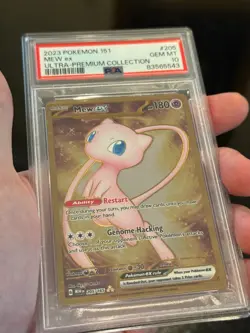 2023 Pokemon 151 Mew ex #205 Gold Secret Rare Ultra Premium PSA 10 GEM MINT - Image 4
