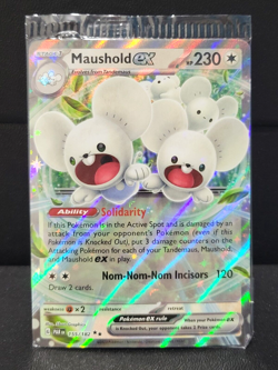 Pokemon TCG Maushold EX 155/182 Black Star Promo Paldea Adventure Chest Sealed - Image 1