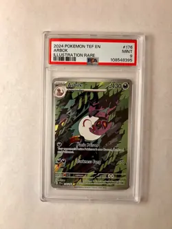 Pokemon Arbok 176/162 Illustration Rare Temporal Forces EN PSA 9 MINT 2024 - Image 1