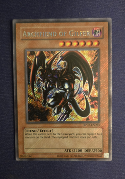 Konami Yugioh Archfiend of Gilfer Retro Pack 2 RP02-EN094 Secret Rare Foil - Image 1