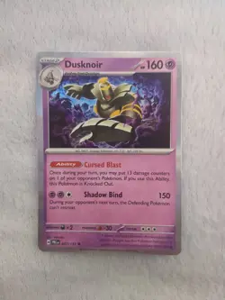037/131 Dusknoir : Rare Holo Card : Pokemon TCG Prismatic Evolutions - Image 1