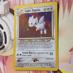 Pokemon Light Togetic Neo Destiny 15/105 Holo Rare Unlimited Card English - Image 3