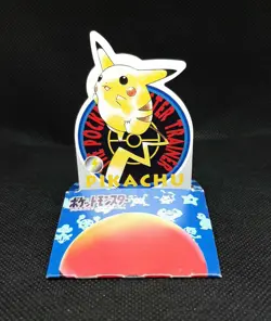 Pikachu Pokemon Bandai Japanese Carddass very rare slide up card 1997 - Image 1