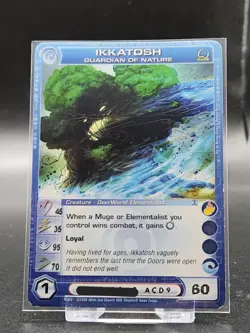 Chaotic Card : (3/5 Max) Ikkatosh Guardian Of Nature First Edition Rare creature - Image 1