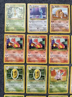 58 Original Pokemon TCG Cards Base Set Rare Uncommon Common WOTC Bundle - Image 2