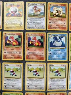 58 Original Pokemon TCG Cards Base Set Rare Uncommon Common WOTC Bundle - Image 3