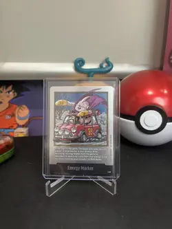 Energy Marker E-87 Silver Majin Buu Manga Booster Dragon Ball Card English - Image 1