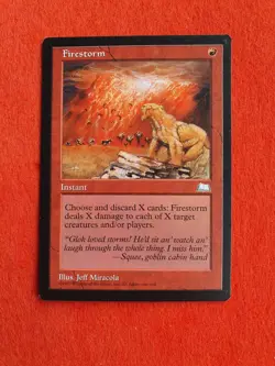 Firestorm, MTG Weatherlight (1997) Rare Red Instant NM - Image 1