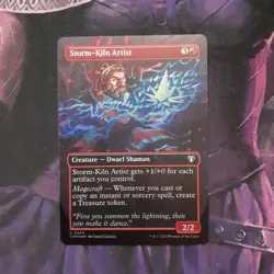 Foil Storm-Kiln Artist Borderless Near Mint CMM Commander Masters - Image 1