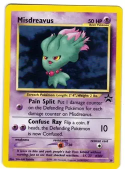 POKEMON MISDREAVUS BLACK STAR PROMO CARD NO. 39 - Image 1