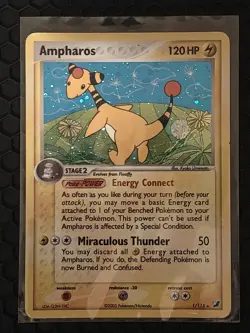 Ampharos 1/115 Unseen Forces Stamped Reverse Holo Pokemon - Image 1