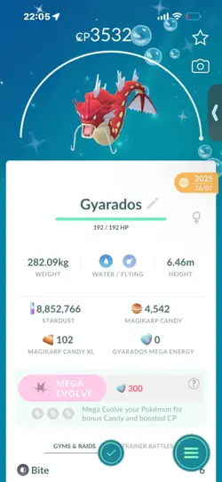 Pokemon Go Shiny Gyarados ( Max CP) - Image 1