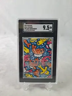 Pokemon TCG Tatsugiri 186/167 Illustration Rare Twilight Masquerade Holo SGC 9.5 - Image 1