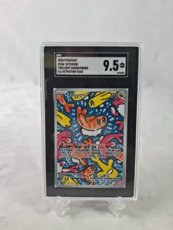 Pokemon TCG Tatsugiri 186/167 Illustration Rare Twilight Masquerade Holo SGC 9.5 - Image 2
