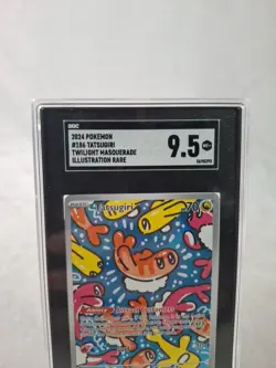Pokemon TCG Tatsugiri 186/167 Illustration Rare Twilight Masquerade Holo SGC 9.5 - Image 4