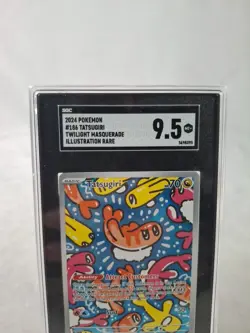 Pokemon TCG Tatsugiri 186/167 Illustration Rare Twilight Masquerade Holo SGC 9.5 - Image 5