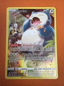 Pokemon TCG Snorlax Lost Origin Trainer Gallery TG10/TG30 Holo Ultra Rare - Image 1