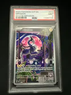 Pokemon Miraidon 013 Scarlet Violet ETB Promo Graded PSA 9 Mint - Image 1