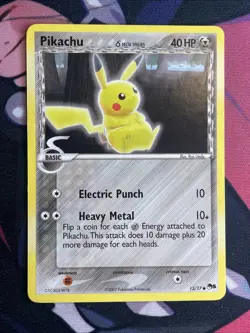 Pikachu Pop Series 5 Non Holo 13/17 Promo Common Pokemon Card 2007 NM/M - Image 1