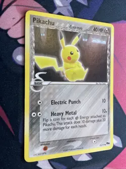 Pikachu Pop Series 5 Non Holo 13/17 Promo Common Pokemon Card 2007 NM/M - Image 2