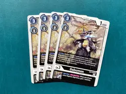 Gabumon EX4-039 Playset Alternative Being Booster Digimon Card x4 - Image 1