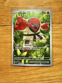 Throh 128/086 Illustration Rare Holo Pokemon TCG Black Bolt Card - Image 1