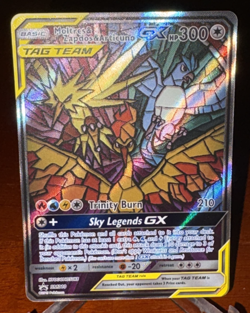 Pokemon Moltres & Zapdos & Articuno GX SM210 Promo Full Art Holo Trading Card - Image 1