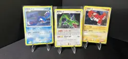 2010 Korean Pokemon Cards Lot set 3 LEGENDARY D&P Holo Rayquaza Groudon Kyogre - Image 2