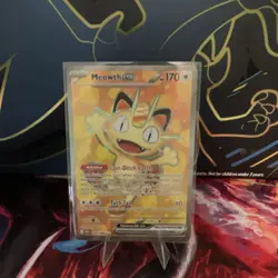 Pokemon Meowth EX Ultra Rare Full Art 107/108 XY Holo Card English - Image 1