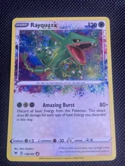 Pokemon Rayquaza 138/185 Vivid Voltage Rare 2020 Card A Beauty - Image 1