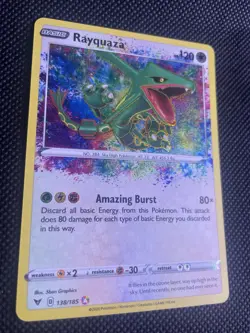 Pokemon Rayquaza 138/185 Vivid Voltage Rare 2020 Card A Beauty - Image 3