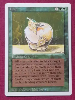 Magic The Gathering REVISED EDITION LURE green card MTG - Image 1