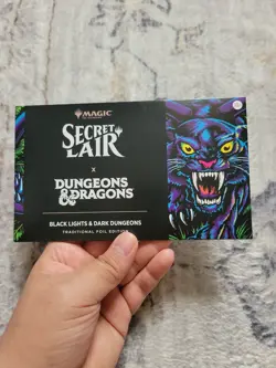 MTG Secret Lair Black Lights & Dark Dungeons FOIL Edition NEW Displacer Kitten - Image 1